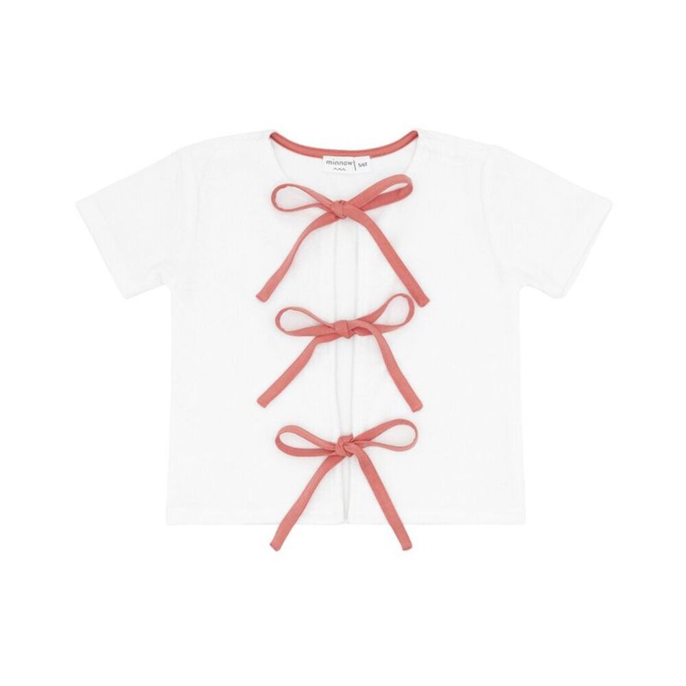Minnow Girls  French Terry Shirt, Red